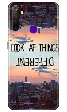 Look at things different Mobile Back Case for Realme 5i (Design - 99)