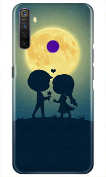 Love Couple Mobile Back Case for Realme 5i  (Design - 109)