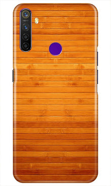 Wooden Look Mobile Back Case for Realme 5i  (Design - 111)