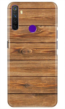 Wooden Look Mobile Back Case for Realme 5i  (Design - 113)