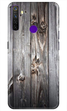 Wooden Look Mobile Back Case for Realme 5i  (Design - 114)
