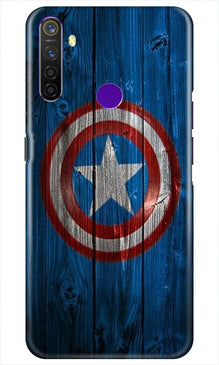 Captain America Superhero Mobile Back Case for Realme 5i  (Design - 118)