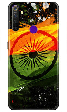 Indian Flag Mobile Back Case for Realme 5i  (Design - 137)