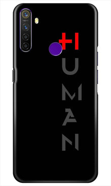 Human Mobile Back Case for Realme 5i  (Design - 141)