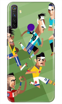 Football Mobile Back Case for Realme 5i  (Design - 166)