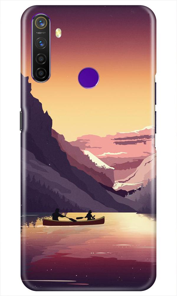 Mountains Boat Case for Realme 5i (Design - 181)