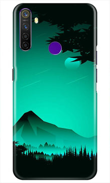 Moon Mountain Mobile Back Case for Realme 5i (Design - 204)