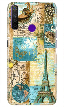 Travel Eiffel Tower Mobile Back Case for Realme 5i (Design - 206)