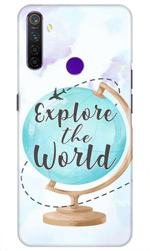 Explore the World Mobile Back Case for Realme 5i (Design - 207)