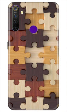 Puzzle Pattern Mobile Back Case for Realme 5i (Design - 217)