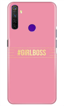 Girl Boss Pink Mobile Back Case for Realme 5i (Design - 263)