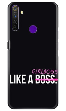 Like a Girl Boss Mobile Back Case for Realme 5i (Design - 265)