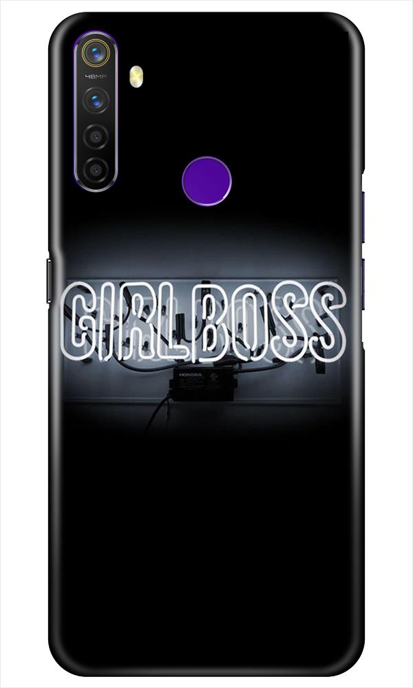 Girl Boss Black Case for Realme 5i (Design No. 268)