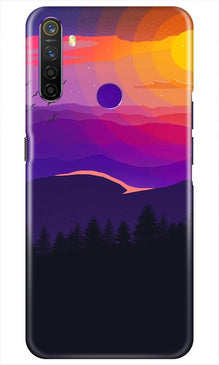 Sun Set Mobile Back Case for Realme 5i (Design - 279)