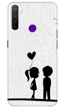 Cute Kid Couple Mobile Back Case for Realme 5i (Design - 283)