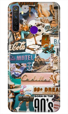 Vintage Design Mobile Back Case for Realme 5i (Design - 284)