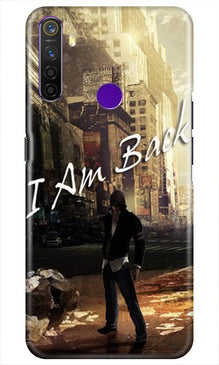 I am Back Mobile Back Case for Realme 5i (Design - 296)