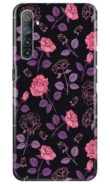 Rose Pattern Mobile Back Case for Realme 6 Pro (Design - 2)