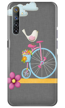 Sparron with cycle Mobile Back Case for Realme 6 Pro (Design - 34)