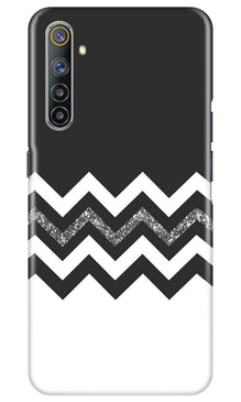 Black white Pattern2Mobile Back Case for Realme 6 Pro (Design - 83)