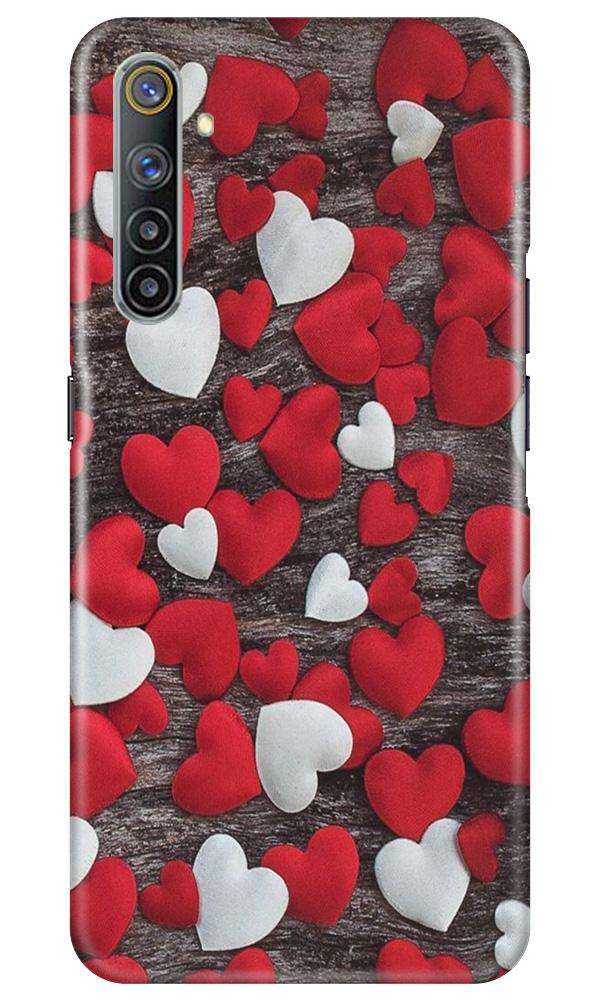Red White Hearts Case for Realme 6 Pro  (Design - 105)