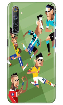 Football Mobile Back Case for Realme 6 Pro  (Design - 166)