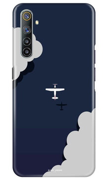 Clouds Plane Mobile Back Case for Realme 6 Pro (Design - 196)