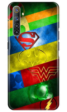 Superheros Logo Mobile Back Case for Realme 6 Pro (Design - 251)