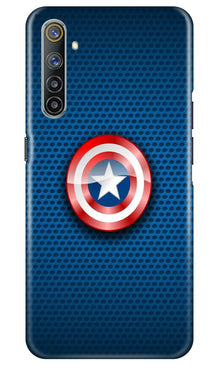 Captain America Shield Mobile Back Case for Realme 6 Pro (Design - 253)