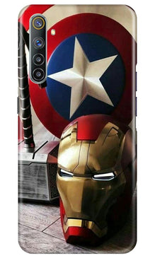 Ironman Captain America Mobile Back Case for Realme 6 Pro (Design - 254)
