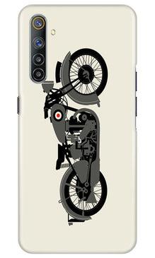 MotorCycle Mobile Back Case for Realme 6 Pro (Design - 259)
