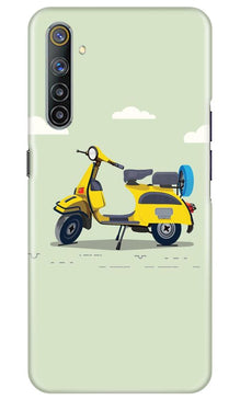 Vintage Scooter Mobile Back Case for Realme 6 Pro (Design - 260)