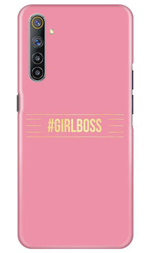 Girl Boss Pink Mobile Back Case for Realme 6 Pro (Design - 263)