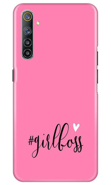 Girl Boss Pink Mobile Back Case for Realme 6 Pro (Design - 269)