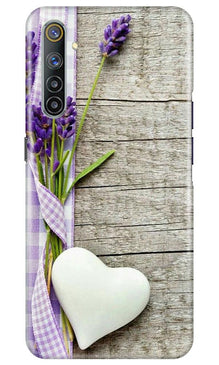 White Heart Mobile Back Case for Realme 6 Pro (Design - 298)