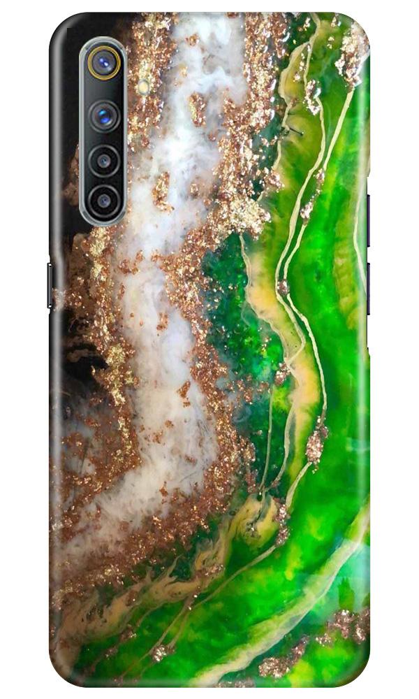 Marble Texture Mobile Back Case for Realme 6 (Design - 307)