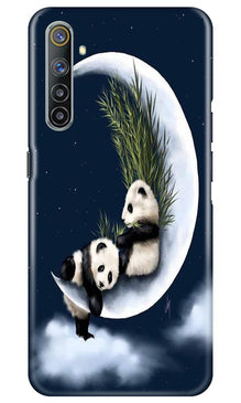 Panda Moon Mobile Back Case for Realme 6 (Design - 318)