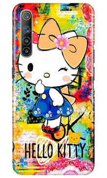 Hello Kitty Mobile Back Case for Realme 6 (Design - 362)