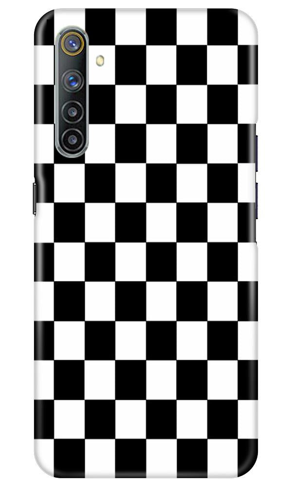 Black White Boxes Mobile Back Case for Realme 6 Pro (Design - 372)