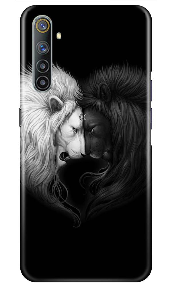 Dark White Lion Case for Realme 6i(Design - 140)