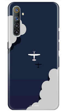 Clouds Plane Mobile Back Case for Realme 6i (Design - 196)