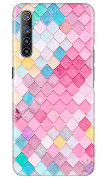 Pink Pattern Mobile Back Case for Realme 6i (Design - 215)