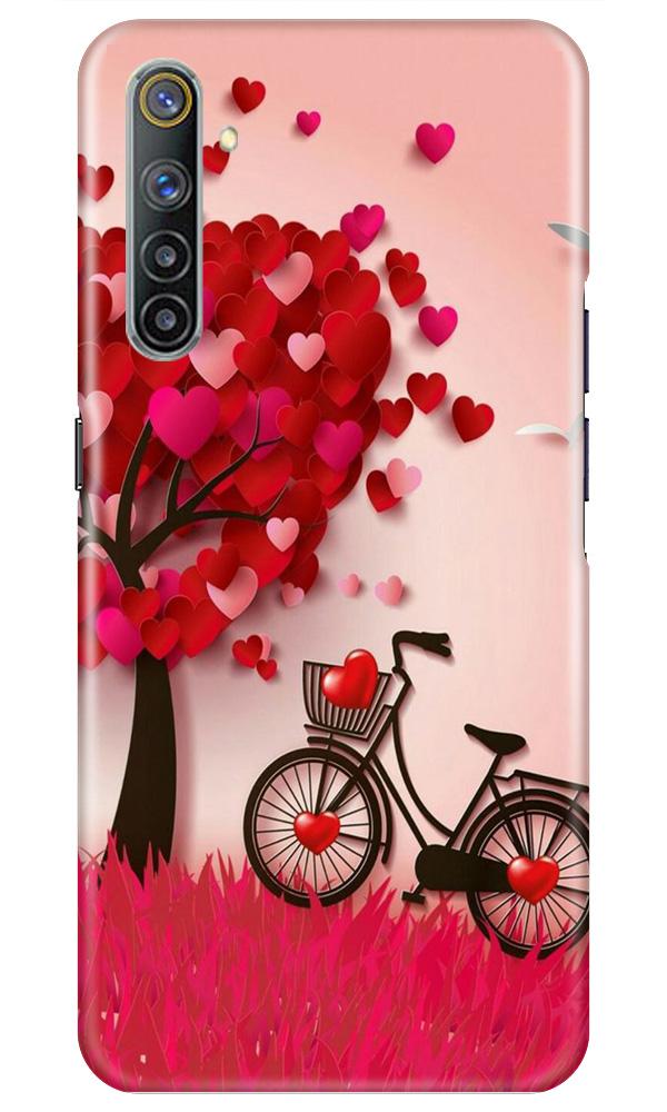 Red Heart Cycle Case for Realme 6i (Design No. 222)