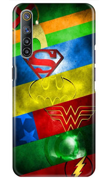 Superheros Logo Mobile Back Case for Realme 6i (Design - 251)