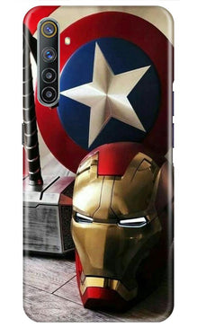 Ironman Captain America Mobile Back Case for Realme 6i (Design - 254)