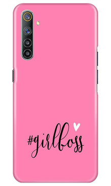 Girl Boss Pink Mobile Back Case for Realme 6i (Design - 269)
