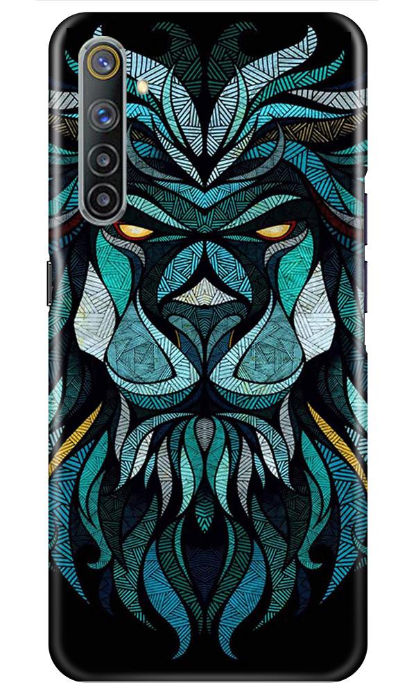 Lion Mobile Back Case for Realme 6i (Design - 314)