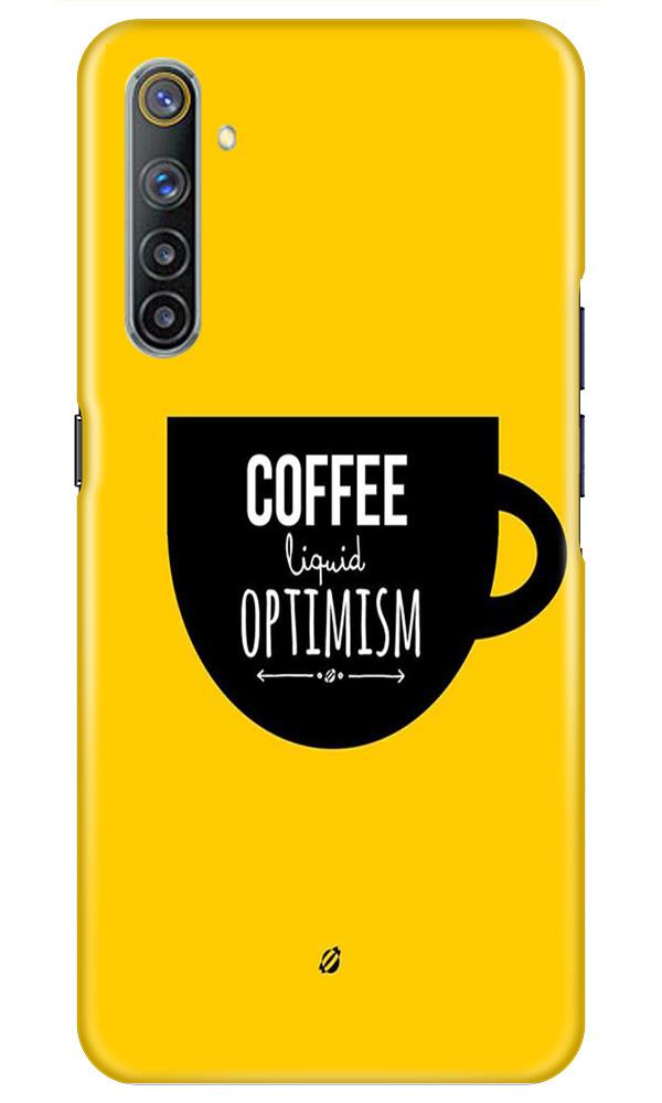 Coffee Optimism Mobile Back Case for Realme 6i (Design - 353)