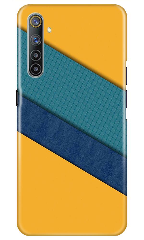 Diagonal Pattern Mobile Back Case for Realme 6i (Design - 370)