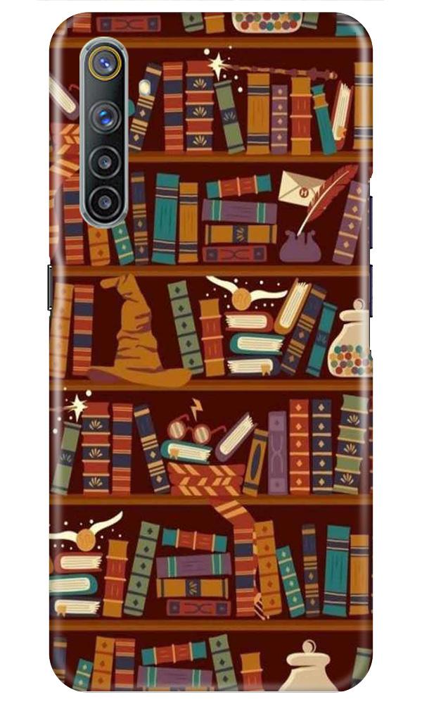 Book Shelf Mobile Back Case for Realme 6i (Design - 390)